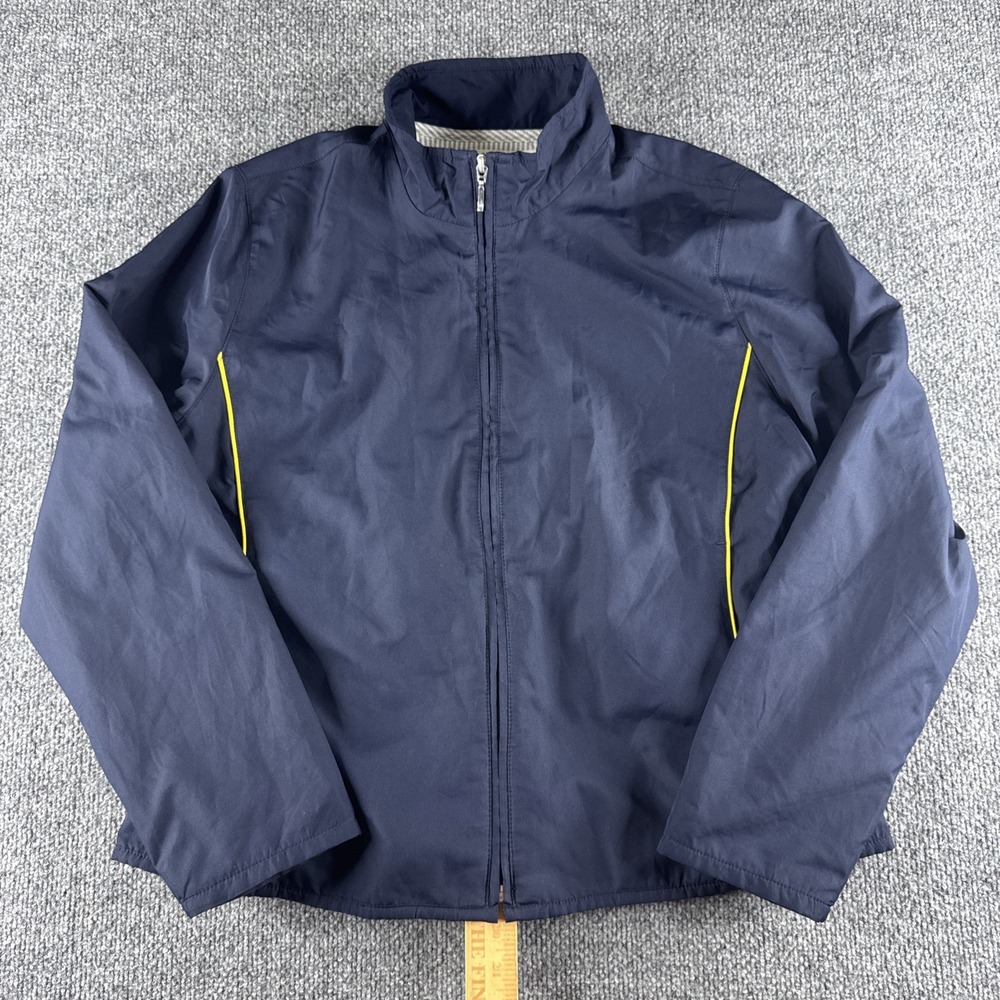Tommy‎ Hilfiger Golf Mens Jacket Windbreaker Blue Full Zip Size Large
